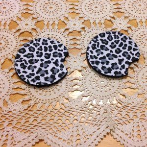Foam Car Coasters, animal print pattern